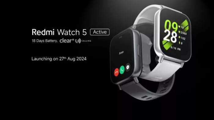 Redmi Watch 5 Active 27 अगस्त को होगा लॉन्च, कमाल के है फीचर्स