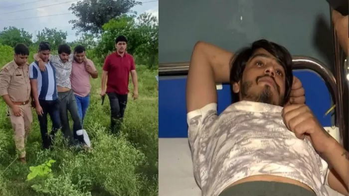 आरोपी विपिन भाटी को पुलिस मुठभेड़ के बाद अस्पताल में भर्ती कराया गया। फाइल फोटो