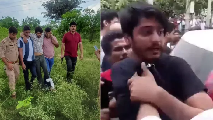 पत्नी निक्की की हत्या के आरोपी पति विपिन को पुलिस ने दबोचा। फोटो- जागरण