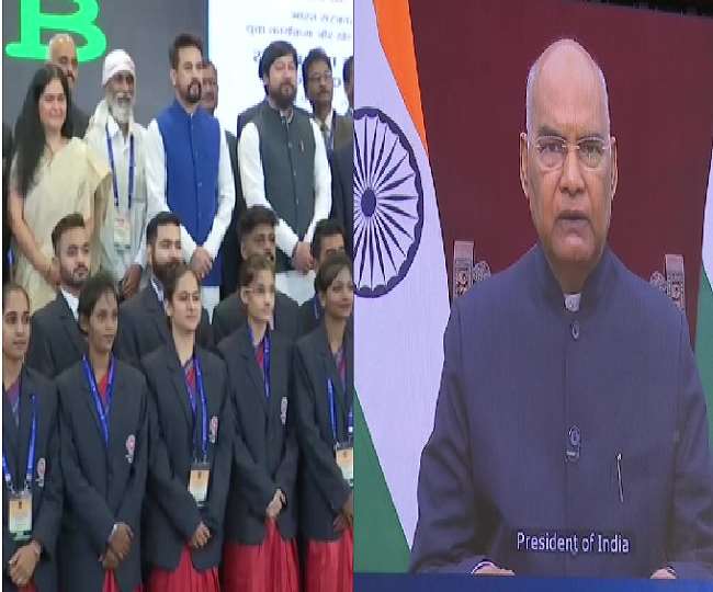 राष्ट्रीय सेवा योजना पुरस्कार किए गए प्रदान, सुषमा स्वराज भवन में अनुराग ठाकुर भी रहे मौजूद