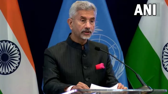 इंडिया-यूएन पार्टनरशिप इन एक्शन' कार्यक्रम को संबोधित करते विदेश मंत्री एस जयशंंकर