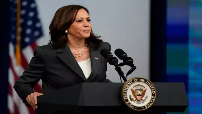 Harris visit to South Korea: अमेरिकी उपराष्ट्रपति हैरिस की दक्षिण कोरिया की यात्रा से चिढ़ा उत्तर कोरिया। एजेंसी।