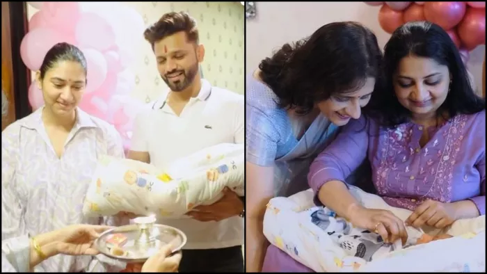 Disha-Rahul की बेटी का घर में हुआ शानदार स्वागत। Photo- Instagram