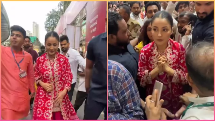 Shehnaaz Gill At Lalbaugcha Raja (Photo Credit: Instagram)