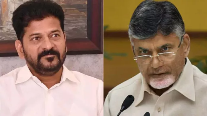 तेलंगाना के मुख्यमंत्री रेवंत रेड्डी और आंध्र प्रदेश के सीएम चंद्रबाबू नायडू। फाइल फोटो
