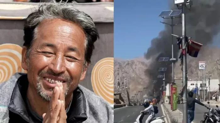 लद्दाख में हिंसक प्रदर्शन के बाद सोनम वांगचुक ने 15 दिन से चल रही भूख हड़ताल खत्म की (फोटो: जागरण)