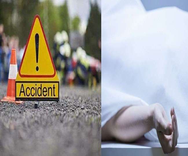 Badaun Accident News Traumatic death of a child riding a bike due to  collision with a roadways bus in Badaun