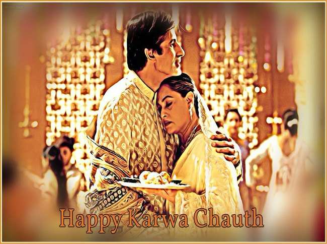 karwa chauth 2021 amitabh bachchan wishes fans on festival with pic with jaya bachchan goes viral on social media