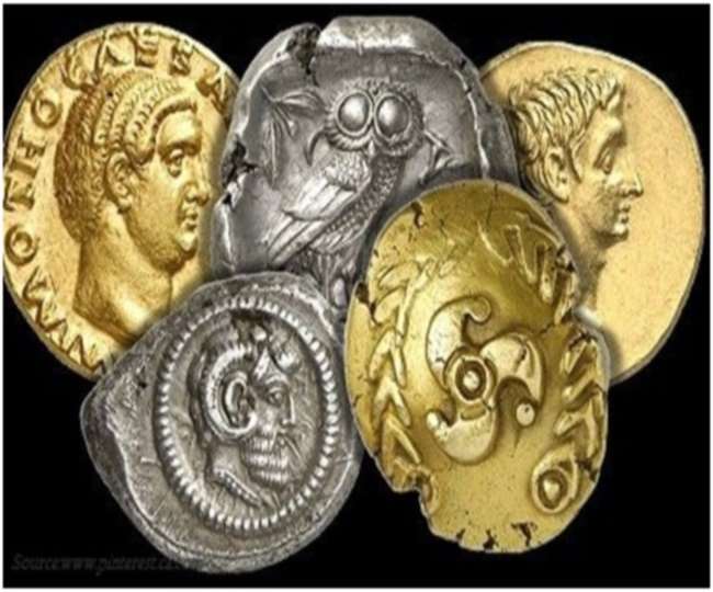 सोने-चांदी के सिक्‍कों की बढ़ी मांग। प्रतीकात्‍मक तस्‍वीर।