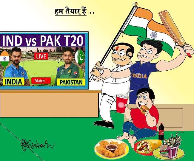 यूएई के रेगिस्तान में भारत और पाकिस्तान का इम्तिहान, रनों का बवंडर देखना  चाहेंगे फैंस - India vs Pakistan T20 World Cup 2021 clash will be high  Voltage Match at Dubai
