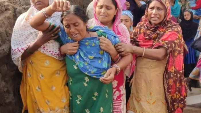 मायकेवालों का आरोप- दामाद और सास ने कर दी हत्या। (जागरण फोटो)