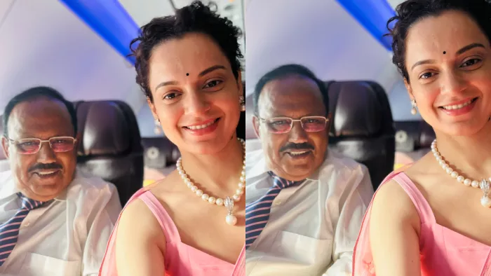 कंगना रनोट की हुई अजीत डोभाल से मुलाकात, (X Images)