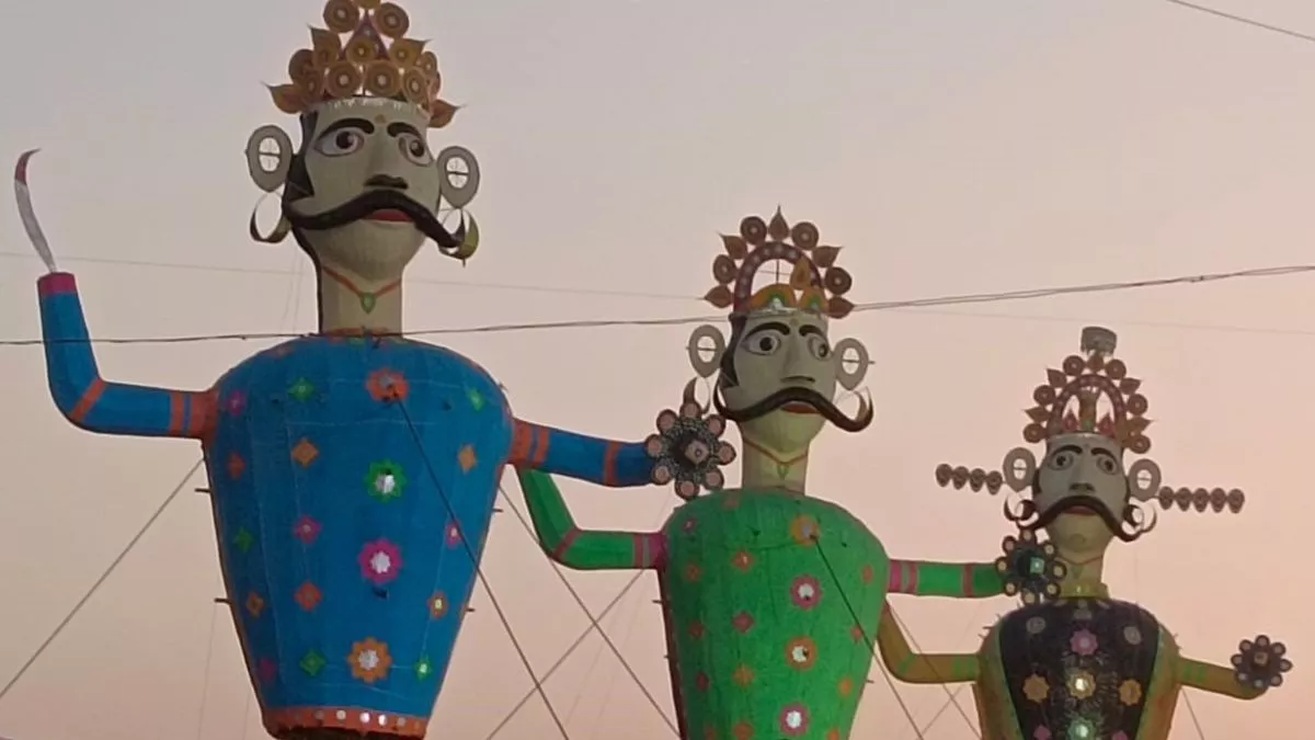 Ravan Dahan 2023 साइट चार में 70 फीट और पाई एक में होगा 60 फीट रावण का
