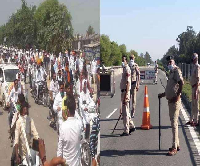 आंदोलनकारी किसानों को दिल्ली जाने से रोकने के लिए हरियाणा सरकार ने सील किए बार्डर