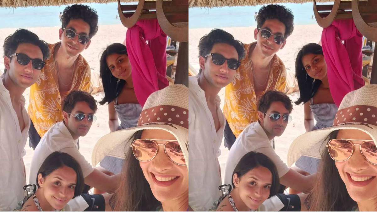 the archies actress tara sharma was seen chilling on the beach with suhana khan and agastya nanda see unseen photos