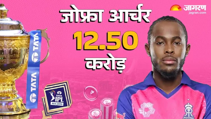 जोफ्रा आर्चर को राजस्थान रॉयल्स ने खरीदा।