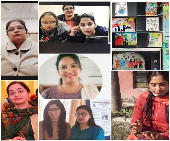 जगराओं के साइंस कालेज में ऑनलाइन मुकाबले करवाए पोस्टर मेकिंग