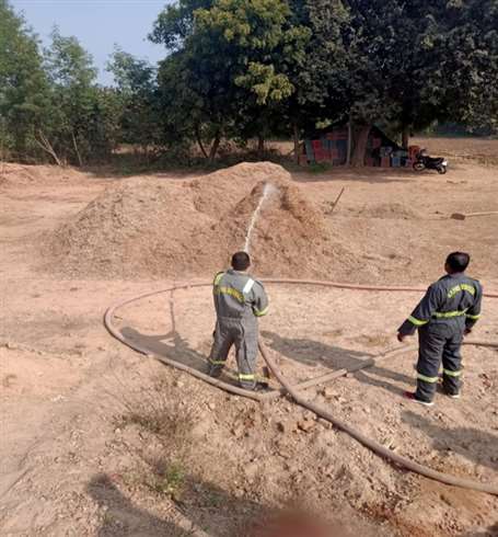 sword of the prisoner hanging on all brick kilns of aligarh