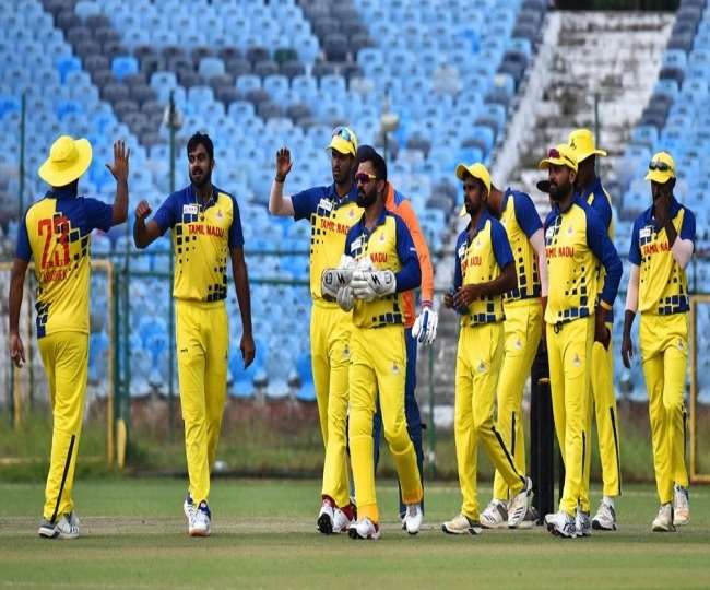 तमिलनाडु की टीम विजय हजारे ट्राफी 2021 के फाइनल में पहुंची (एपी फोटो)