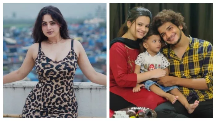 File Photo of Ayesha Khan and Munawar Faruqui with his Family