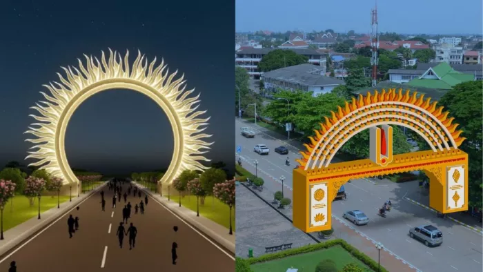 प्रस्तावित सूर्य और तिलक द्वार का प्रारूप। सौ- एडीए