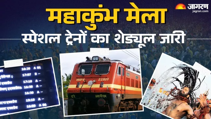Maha Kumbh 2025 | महाकुंभ के लिए स्पेशल ट्रेनों का शेड्यूल जारी हो गया। (तस्वीर जागरण)