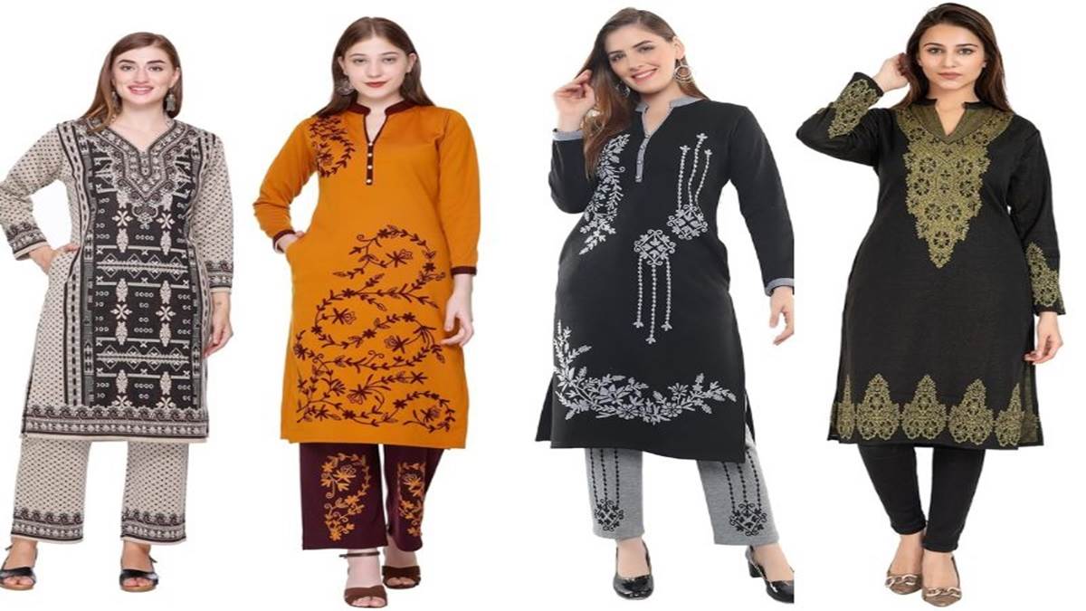 बदन पे सितारे लपेटने के अलावा ठंड के मौसम में वूलन Kurti For Women सेट को लपेटो, स्टाइल के साथ मारो गैड़ी