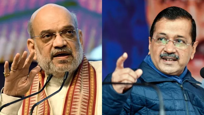 अरविंद केजरीवाल ने अमित शाह के संकल्प 3 के लॉन्चिंग पर ली चुटकी।