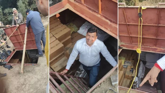 बांग्लादेश सीमा के पास बंगाल में मिले बंकर से हड़कंप।