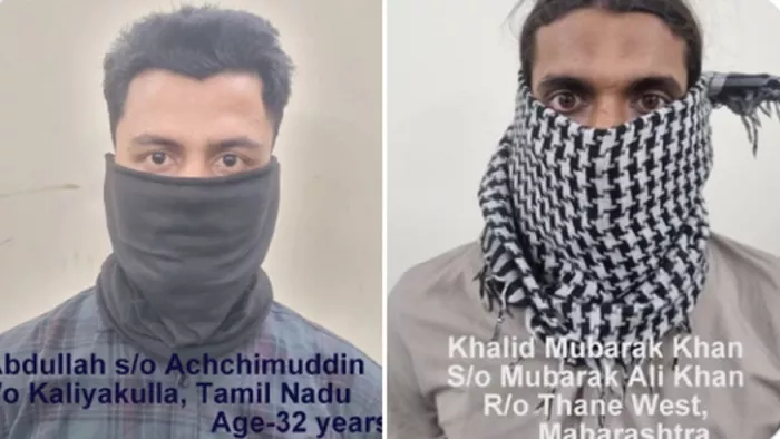 स्पेशल सेल ने पाकिस्तान स्थित हैंडलर के संपर्क में रहे दो आतंकी खालिद मुबारक खान और अब्दुल्ला को गिरफ्तार किया।