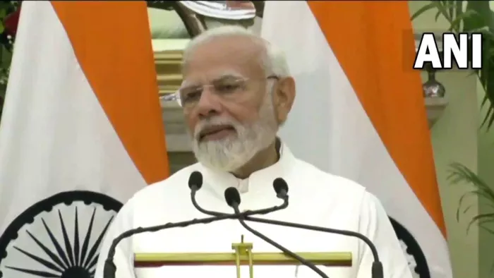 हैदराबाद हाउस में आज जर्मन चांसलर ओलाफ स्कोल्ज के साथ पीएम मोदी ने की बैठक।