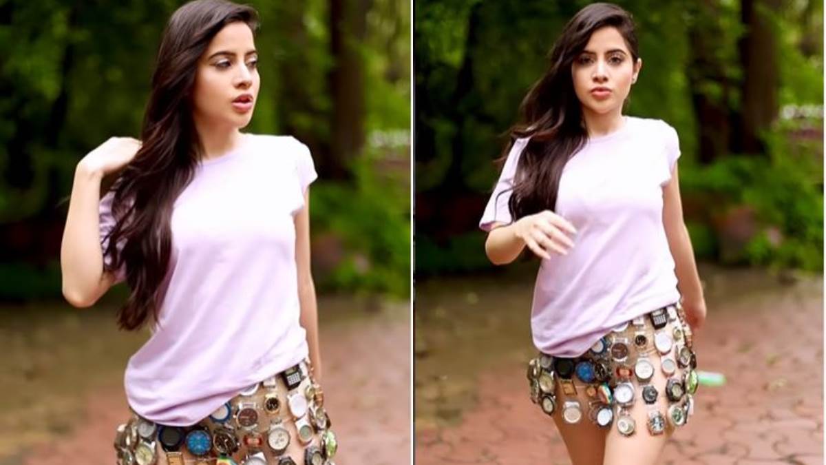 urfi javed brutally trolled for her latest look video fans says peacocks are now coming in the cities too
