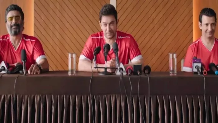 File Photo of R Madhavan, Aamir Khan and Sharman Joshi
