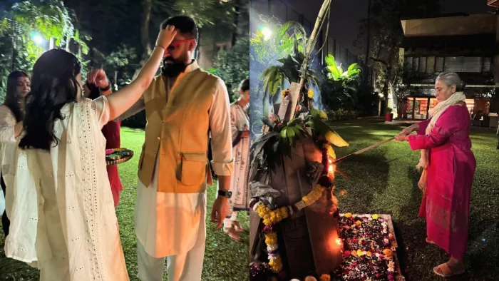 अमिताभ बच्चन के घर होली (Photo Credit Instagram)