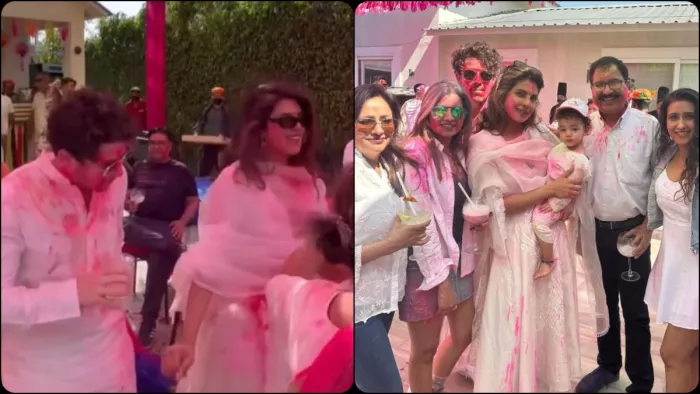 प्रियंका चोपड़ा ने पति और परिवार के साथ मनाई होली। फोटो क्रेडिट- इंस्टाग्राम