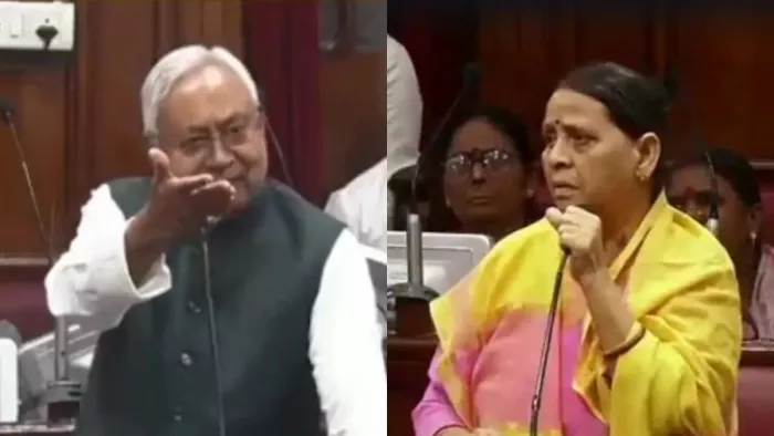आरक्षण को लेकर विधान परिषद में सीएम नीतीश कुमार से फिर टकराईं राबड़ी देवी।