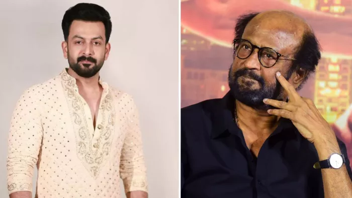 साउथ सुपरस्टार पृथ्वीराज सुकुमारन और रजनीकांत (फोटो क्रेडिट- एक्स)