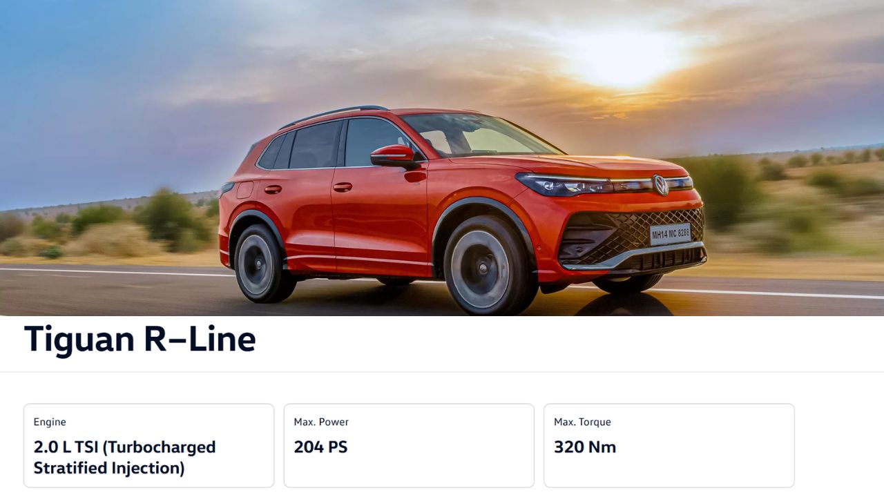 कितनी दमदार होगी Volkswagen Tiguan R-Line, लॉन्‍च से पहले सामने आ गई ...