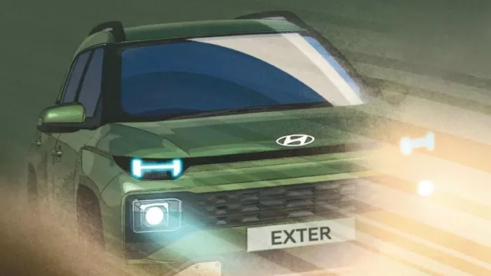 Hyundai Exter render image officially released by the company