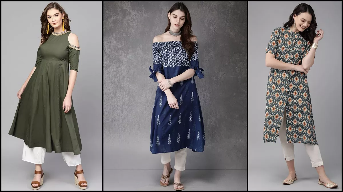 Summer Kurti Design इन्हें पहनकर ऑफिस और रेगुलर वियर लुक को बनाएं गॉर्जियस  कीमत 299 रुपये से शुरू - Summer Kurti Design: इन्हें पहनकर ऑफिस और रेगुलर  वियर लुक को ...