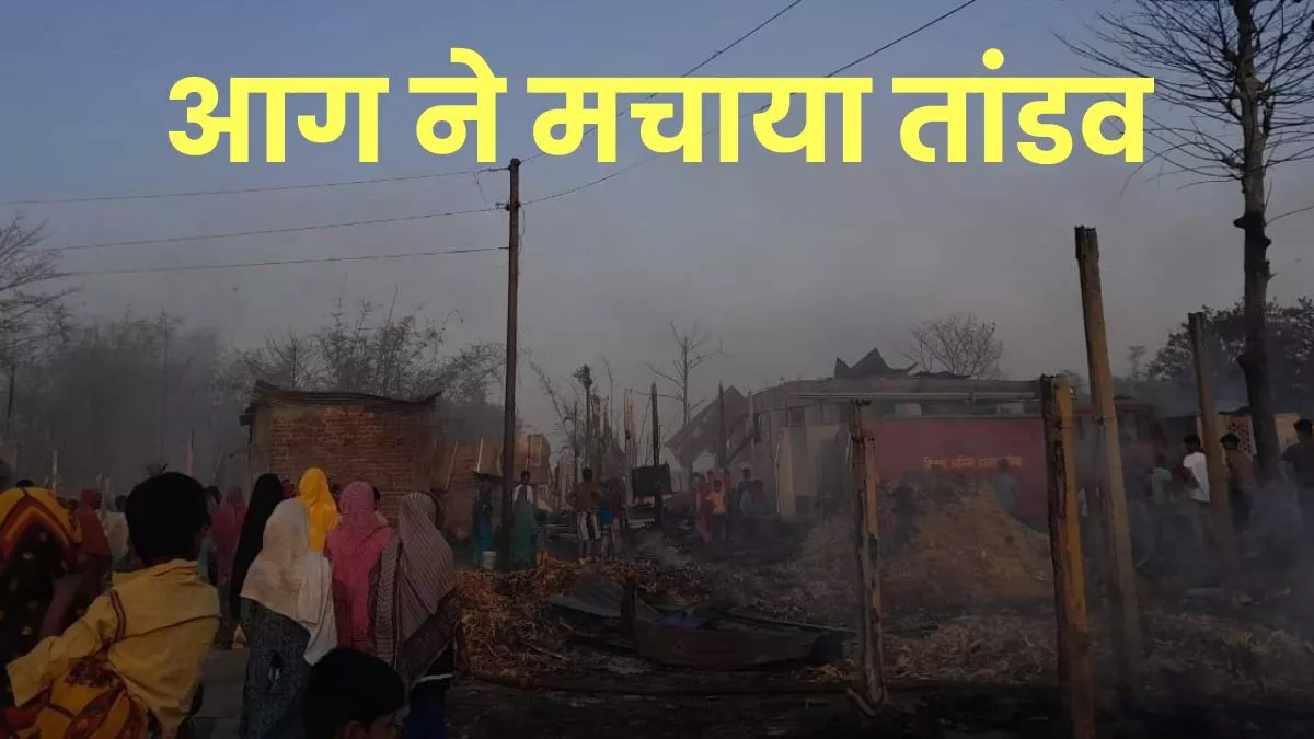 Bihar News- अररिया में आग लगने से 100 से अधिक घर जलकर राख, दो दर्जन से अधिक मवेशियों की झुलसने से मौत