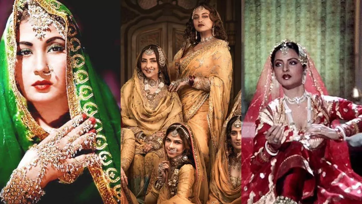 Vyjayanthimala से लेकर Rekha तक, बॉलीवुड की इन अभिनेत्रियों ने पर्दे पर निभाये तवायफों के किरदार