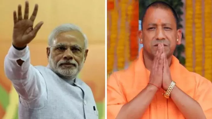 पीएम नरेंद्र मोदी और यूपी के सीएम योगी आदित्यनाथ।