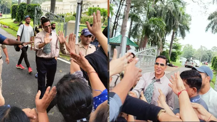 फिल्म की शूटिंग के लिए IIT रुड़की पहुंचे अक्षय कुमार, प्रशंसकों की उमड़ी भीड़