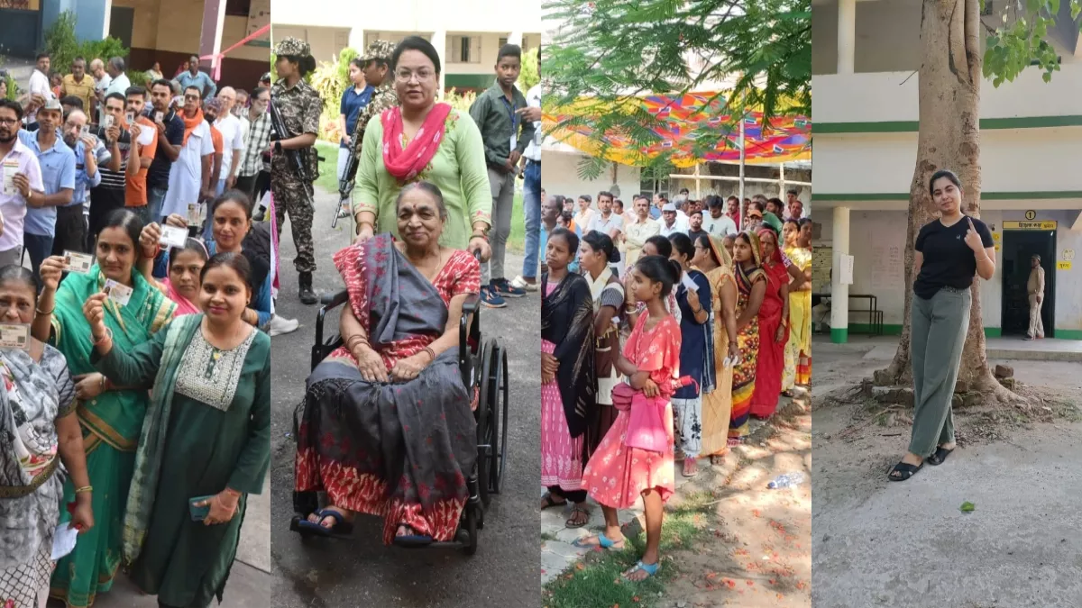 लोकतंत्र के रंग में रंगा जमशेदपुर, बुजुर्गों का जोश हाई तो महिलाओं ने निभाई जिम्मेदारी; देखें खूबसूरत तस्वीरें
