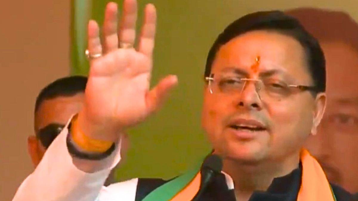 uttarakhand cm dhami in ludhiana sought votes for bjp candidate bittu indi alliance also targeted