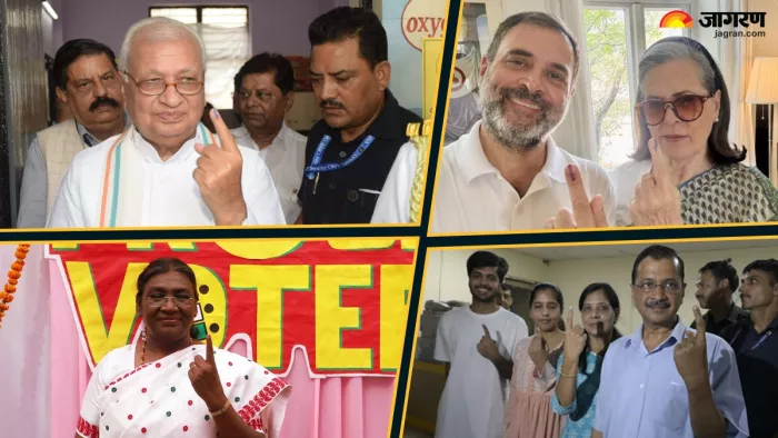 Delhi Voting: राष्ट्रपति द्रौपदी मुर्मू, सीएम केजरीवाल और राहुल गांधी समेत कई नेताओं ने डाला वोट।