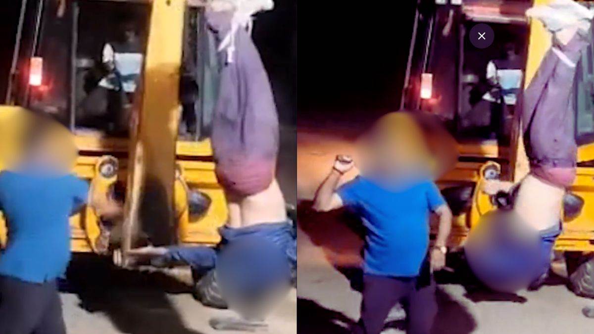 rajasthan man hung upside down thrashed in beawar congress accuses mafia rule