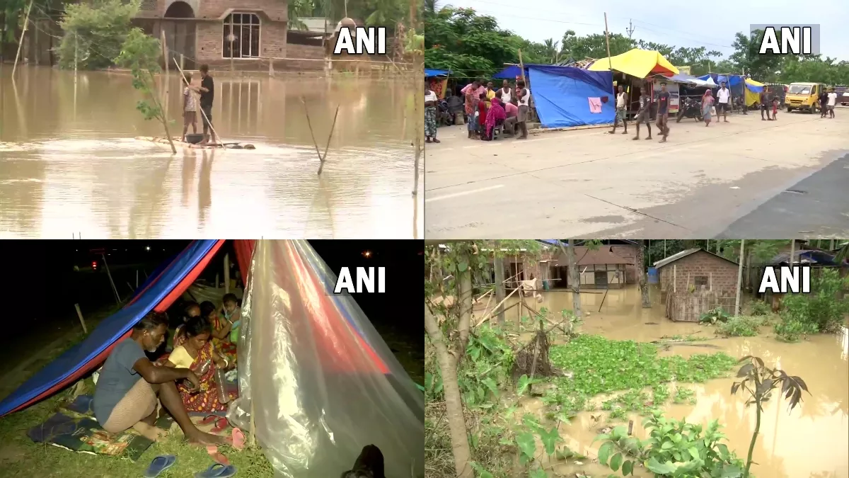 Assam Flood: असम के नागांव में स्थानीय लोगों ने तटबंधों, राजमार्गों पर ली शरण; 5 लाख से अधिक लोग प्रभावित