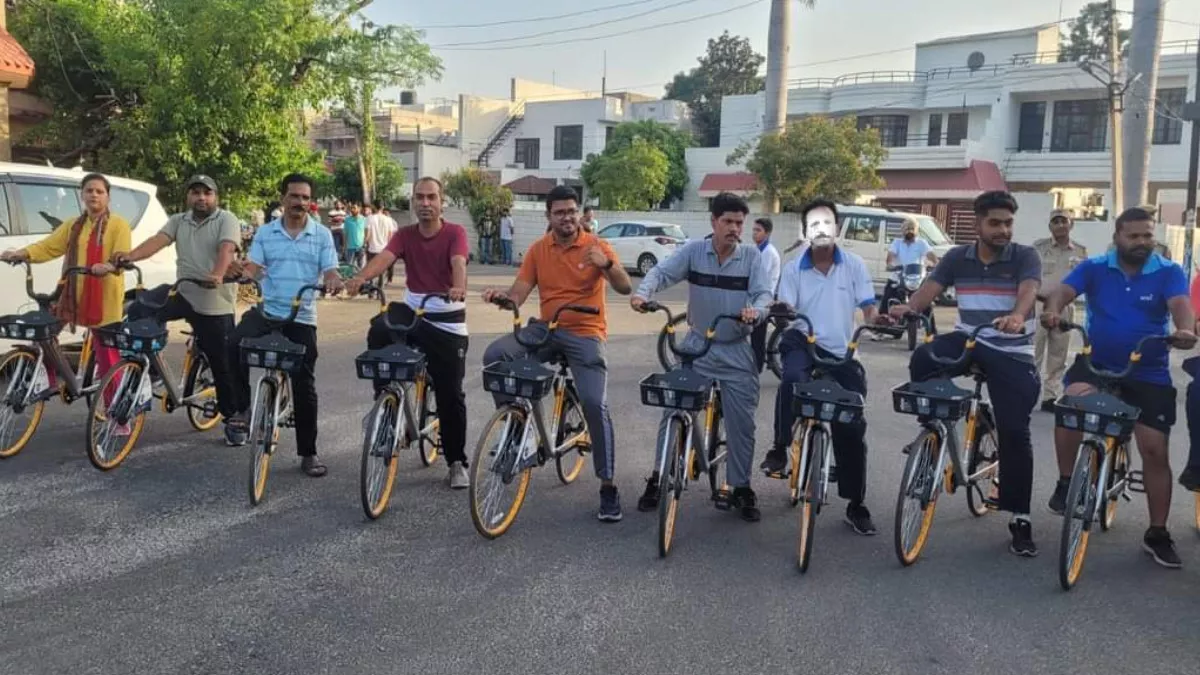 जम्मू स्मार्ट सिटी प्रोजेक्ट लिमिटेड के गठन के पांच वर्ष हुए पूरे, साइकिल रैली निकाल मनाया जश्न